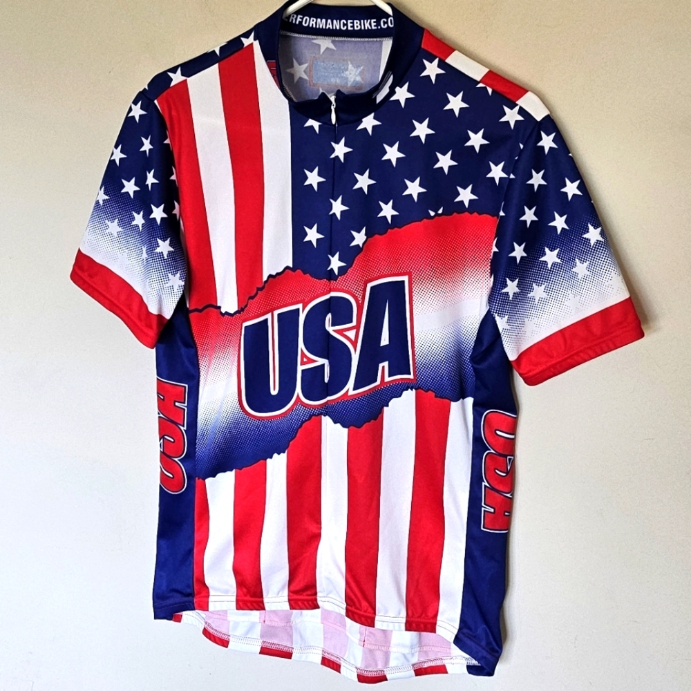 Performance Bike United States Cycling USA Cycling Jersey  - Size Medium